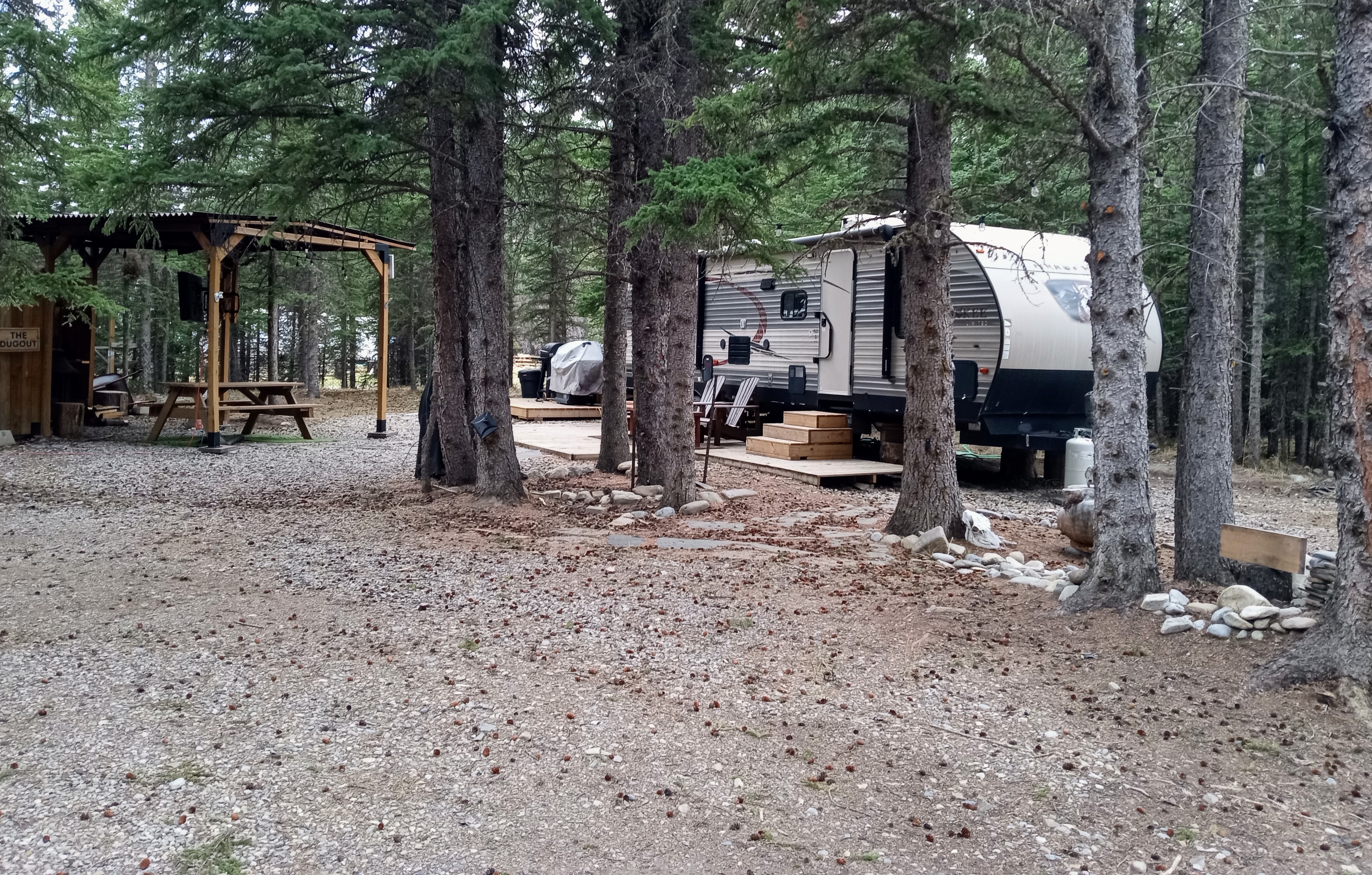Annually Renewed RV Sites at Barrier Mountain Outfitters, Alberta